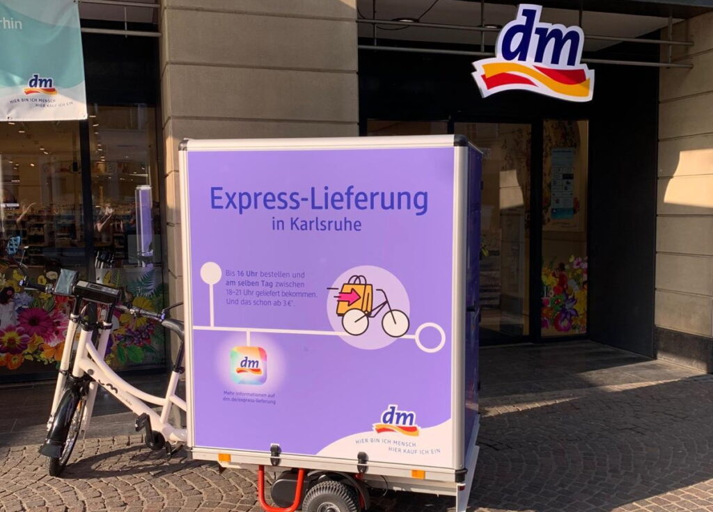 dm Express-Lieferung mit pickshare GmbH